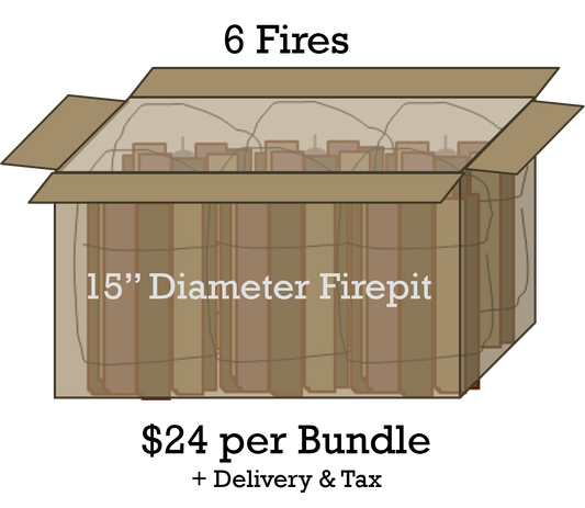 Combine SAVINGS On SHIPPING 6 FIRES in your 15” or 19" Diameter Patio Firepit & 10-33% Off with Rewards